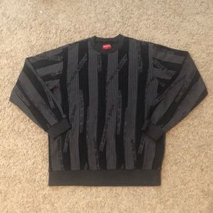 Supreme Striped Crewneck - Medium